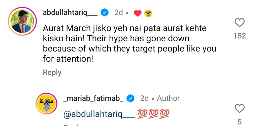 Maria B's Reply To Aurat March Organizers Targeting Her