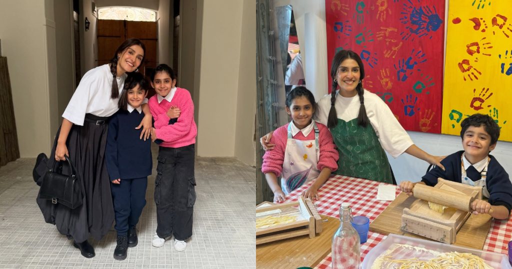 Ayeza Khan Latest Clicks With Children From Italy