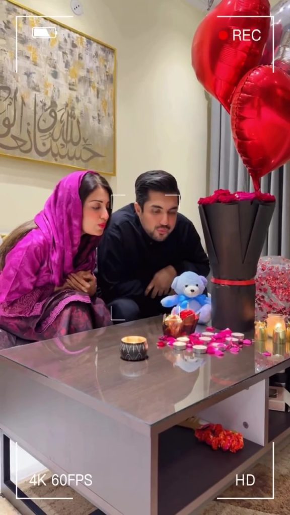 Farah Icker celebrates Valentine's Day with her husband