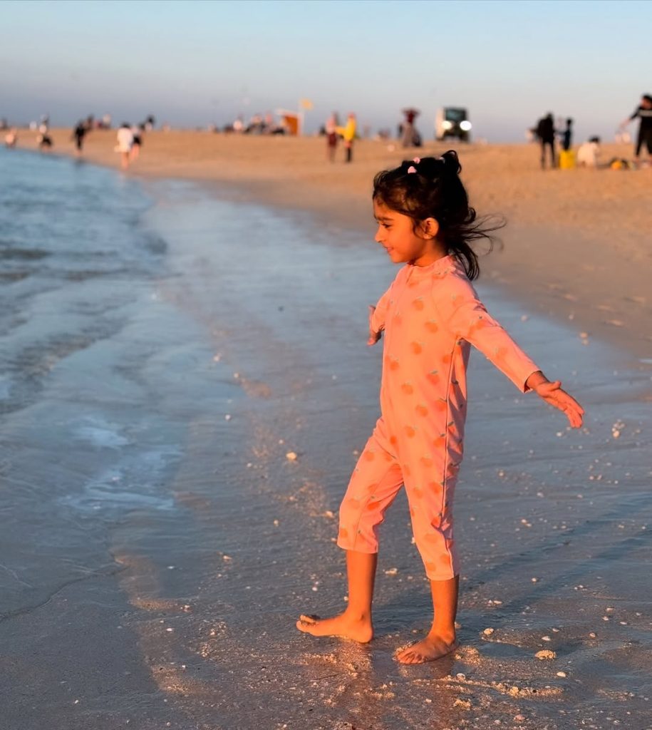 Hassan Ali Family Pictures from Jumeirah Beach, Dubai