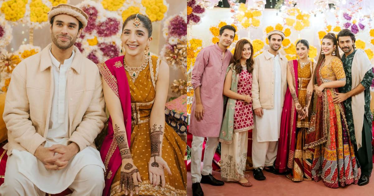 Mawra Hocane & Ameer Gilani Beautiful Mehndi Pictures