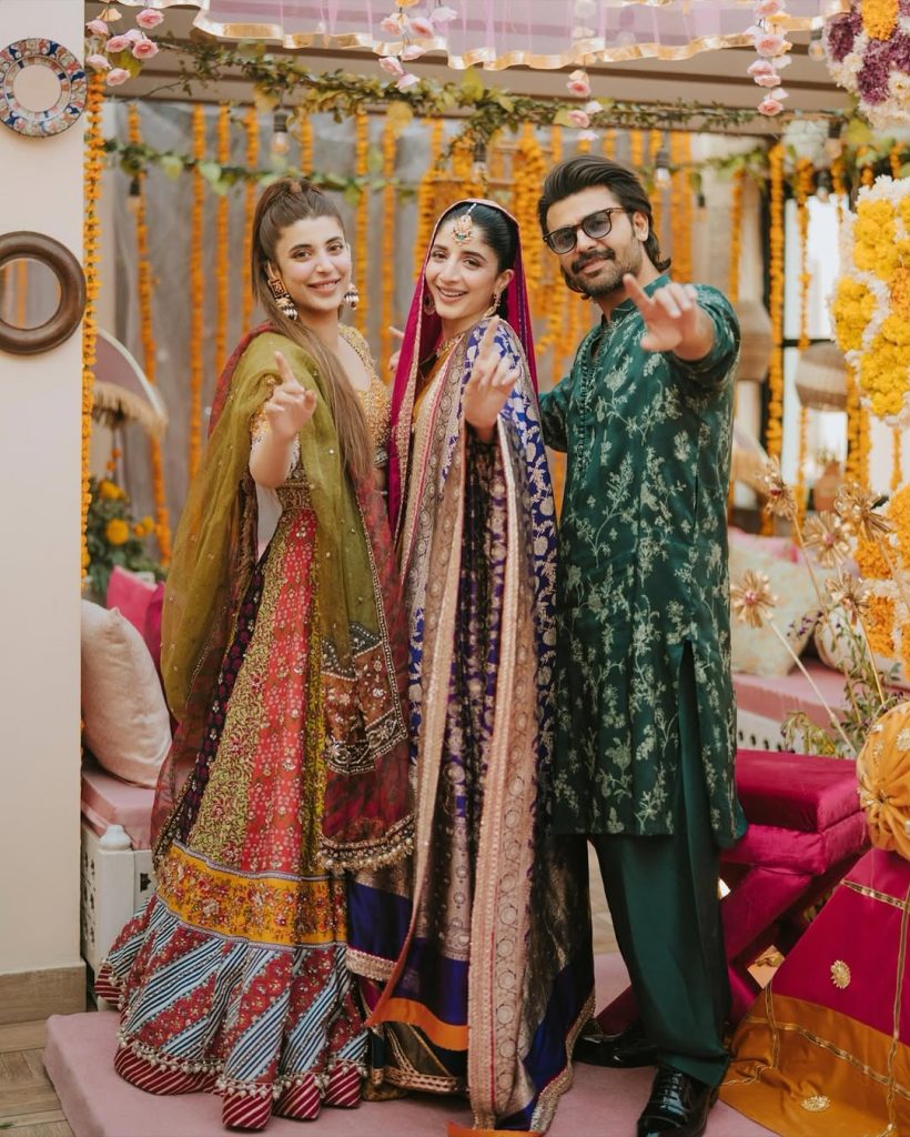 Mawra Hocane & Ameer Gilani Beautiful Mehndi Pictures