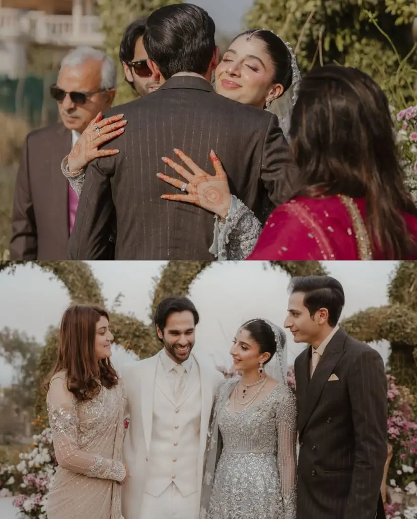 Mawra Hocane & Ameer Gilani New Family Pictures From Walima