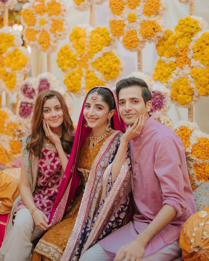 Mawra Hocane & Ameer Gilani Beautiful Mehndi Pictures