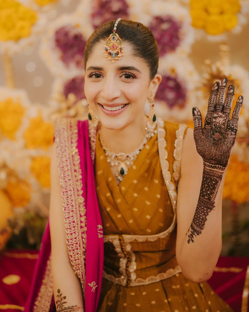 Mawra Hocane & Ameer Gilani Beautiful Mehndi Pictures