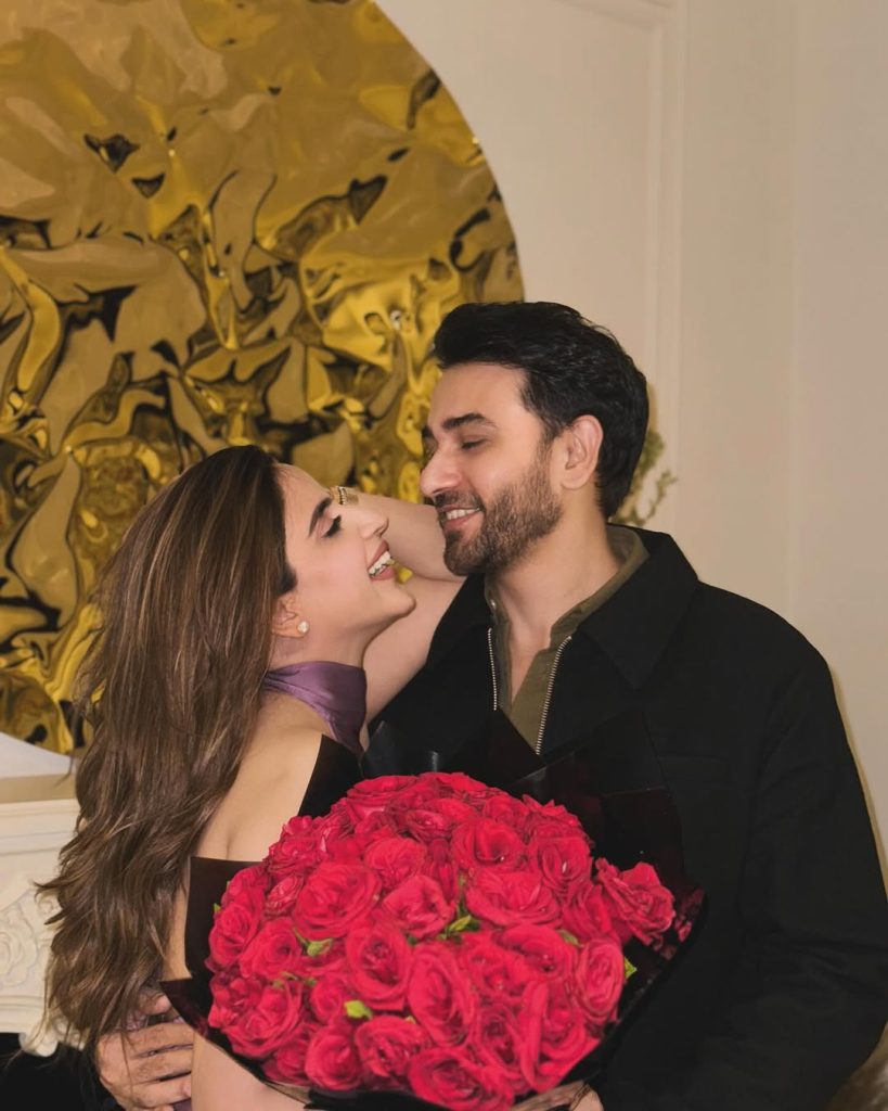 Saboor Aly's Romantic Valentines Day Celebration With Ali Ansari