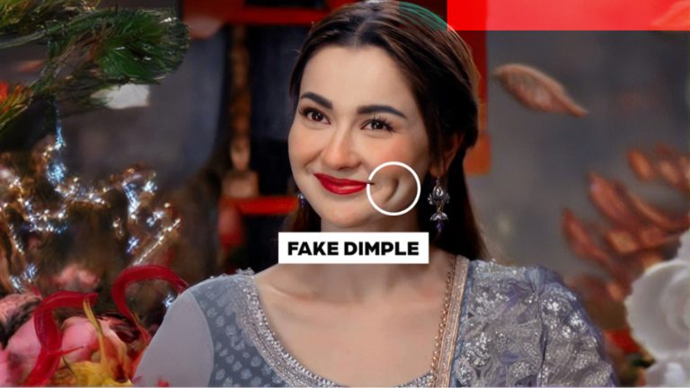 Hania Aamir’s Fake Dimple?