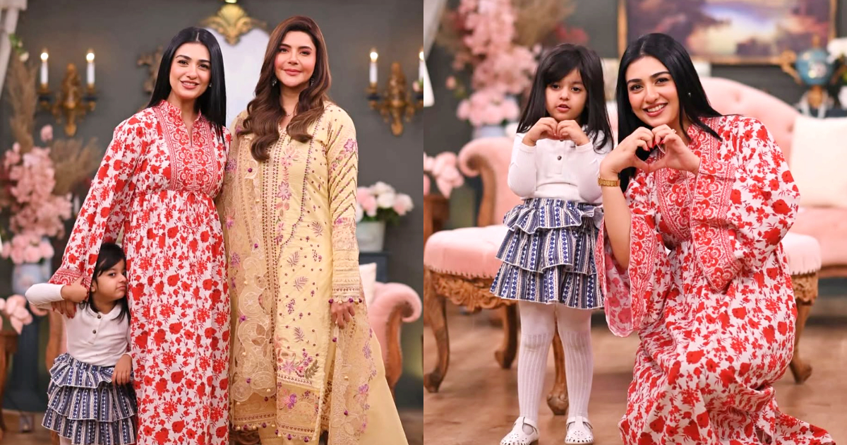 Sarah Khan & Daughter Alyana Falak Shine On GMP