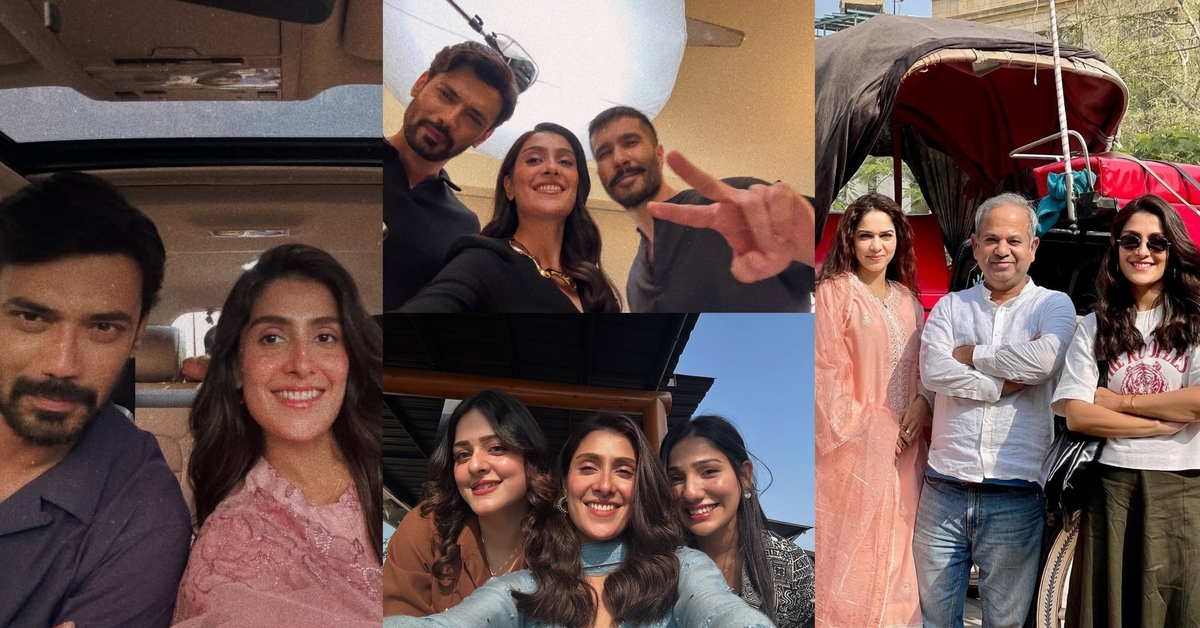 Ayeza Khan Shares BTS Pictures From Her Upcoming Drama Humraaz
