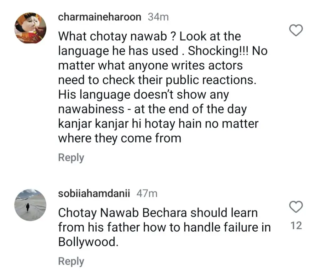 Ibrahim Ali Khan Threatens Pakistani Critic