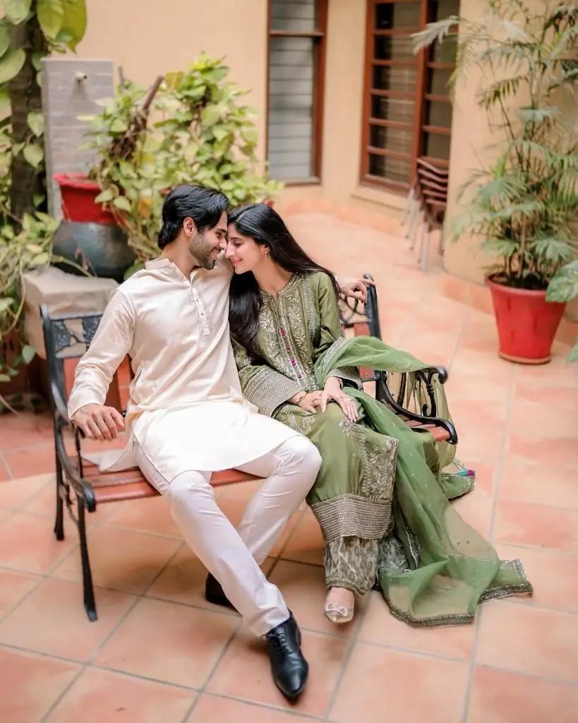 Moura Hawkin and Aamir Gilani Shine in Neelam's Eid Photoshoot