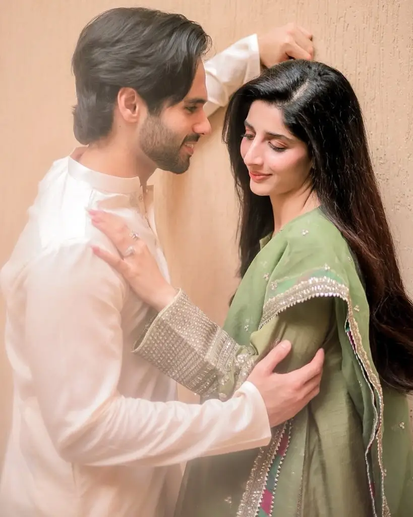 Moura Hawkin and Aamir Gilani Shine in Neelam's Eid Photoshoot