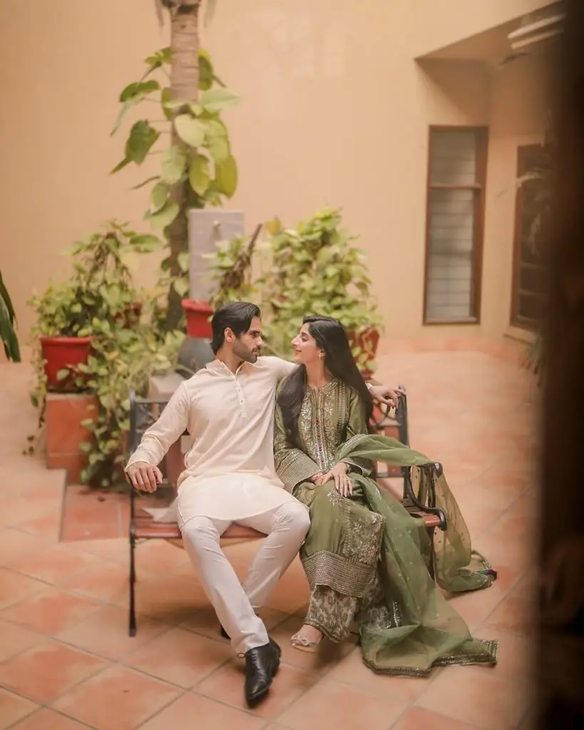 Moura Hawkin and Aamir Gilani Shine in Neelam's Eid Photoshoot