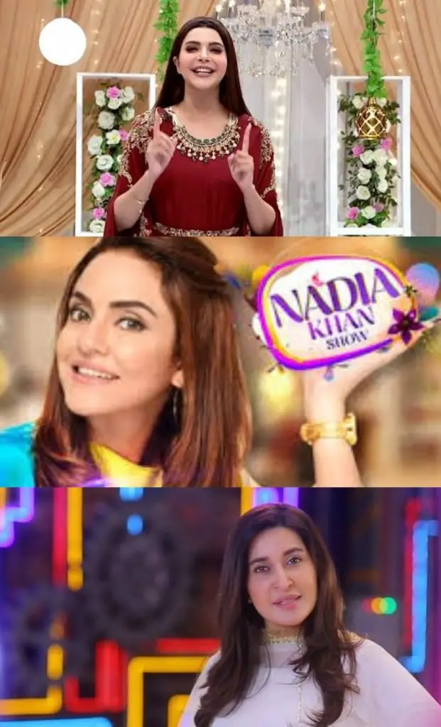 Nadia Khan at the end of the morning shows