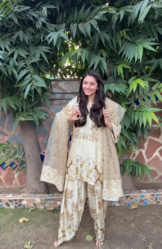 Pakistani Actresses Embrace the Farshi Shalwar Trend