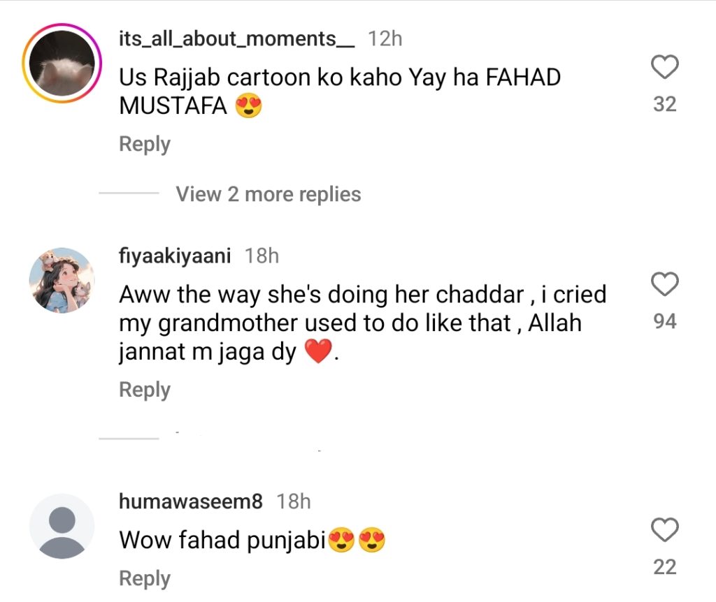 Fahd Mustafa's interaction with the elderly partner in Pakistan won the heart