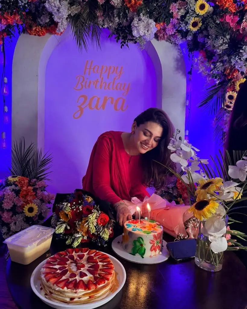 Zara Noor Abbas celebrates birthday with husband