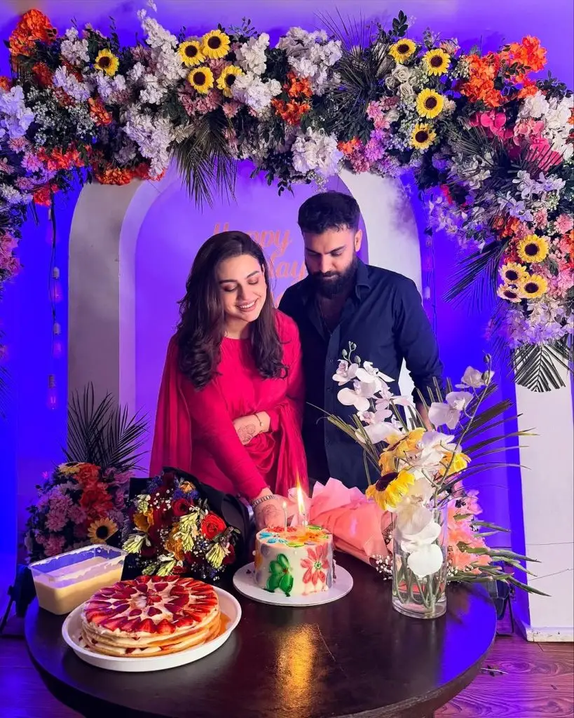 Zara Noor Abbas Celebrates Birthday with Husband