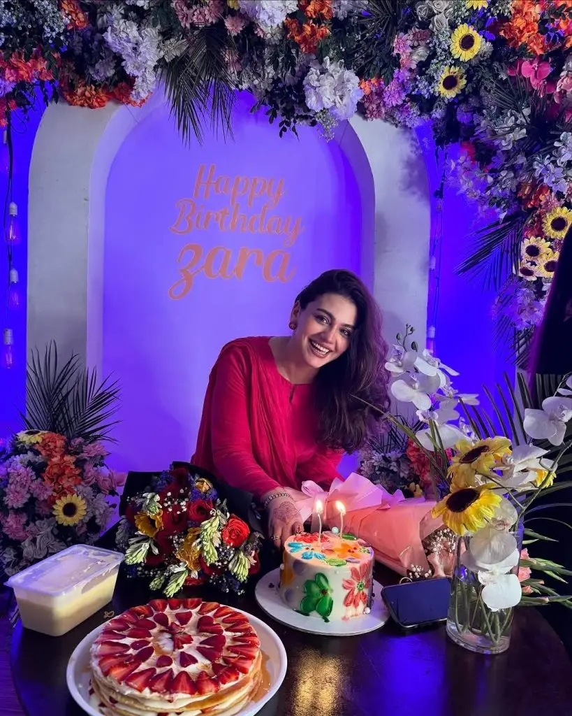 Zara Noor Abbas celebrates birthday with husband