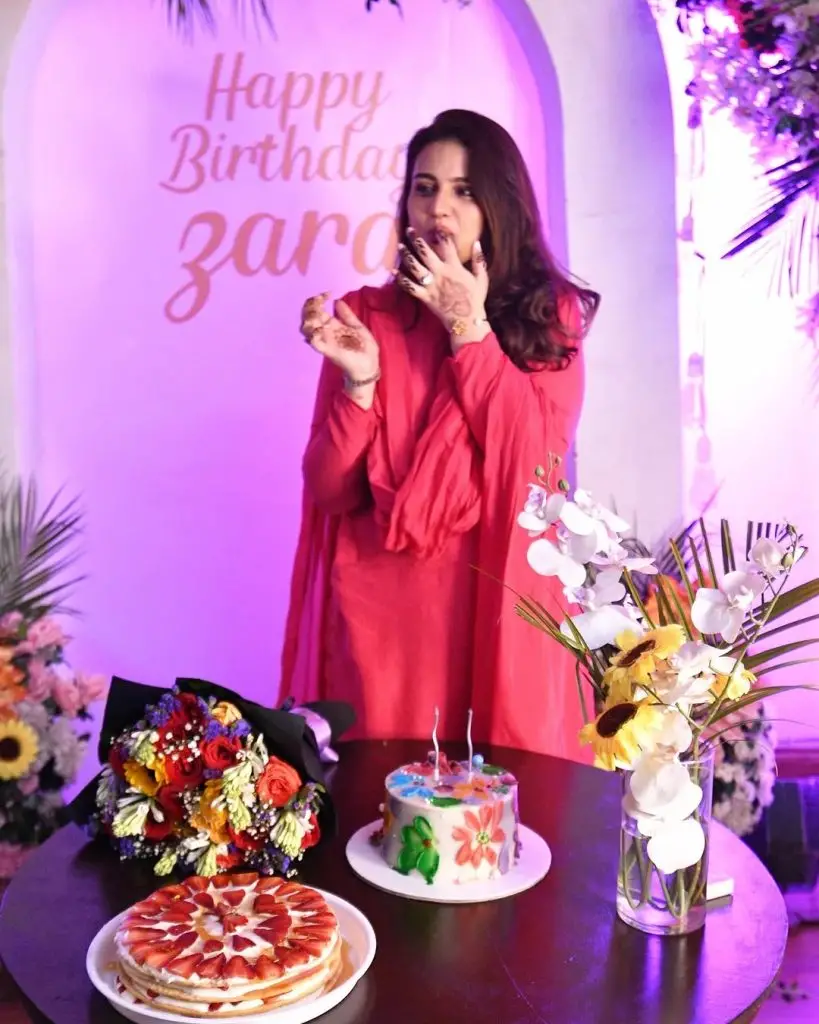 Zara Noor Abbas Celebrates Birthday with Husband