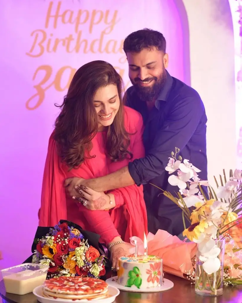 Zara Noor Abbas celebrates birthday with husband