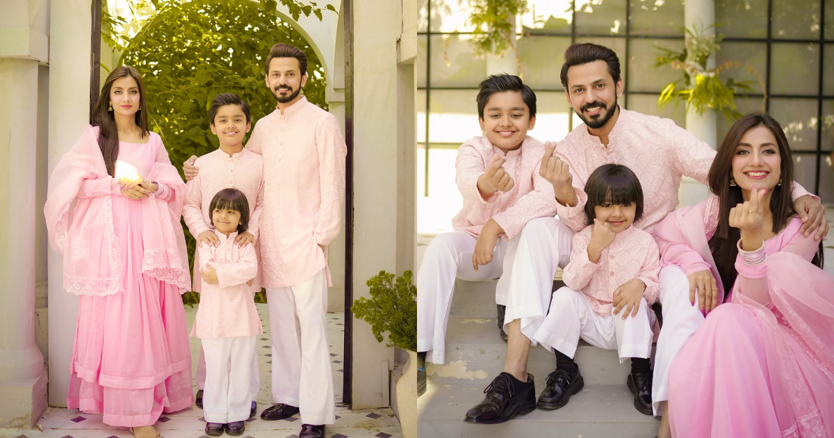 Bilal Qureshi & Uroosa Qureshi Beautiful Family Clicks On Eid ul Fitr 2025