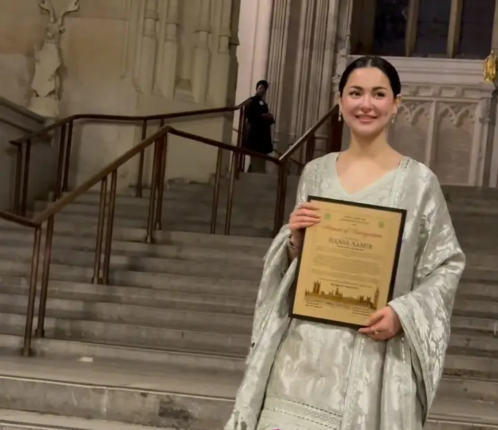 Hania Aamir Honoured By The British Parliament