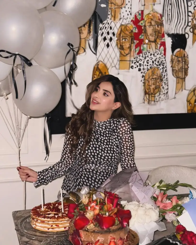 Saboor Aly Gets Birthday Surprise From Husband Ali Ansari