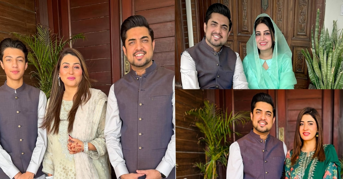 Iqrar Ul Hassan’s Eid Pictures With Wives Go Viral