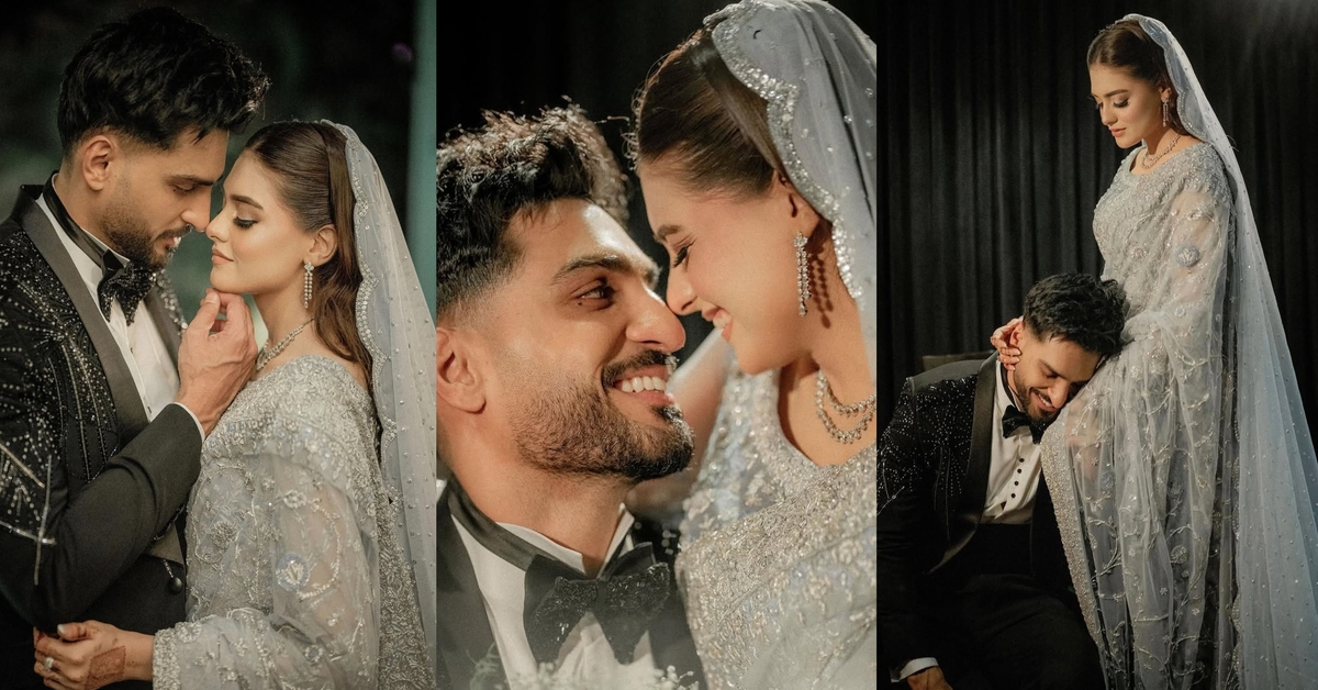 Omer Shahzad and Shanzey Lodhi HD Pictures from Their Reception