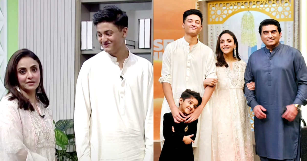 Nadia Khan’s Older Son Joins Her On Screen
