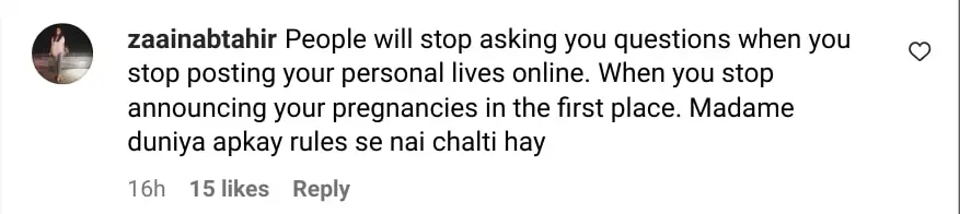 Mariyam Nafees Claps Back At Second Baby Questions