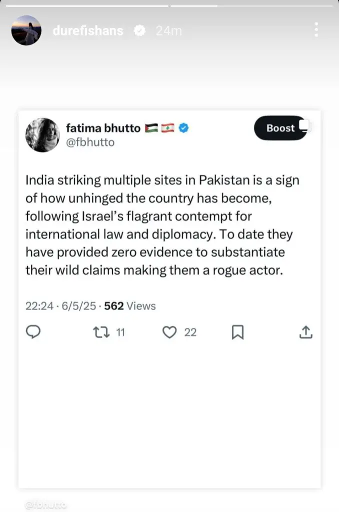 Pakistani Stars Take A Firm Stand Against India