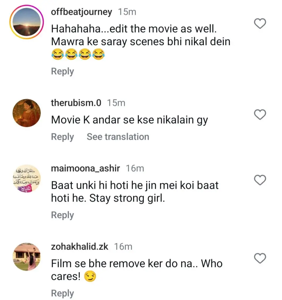 Mawra Hocane Removed From Sanam Teri Kasam Poster