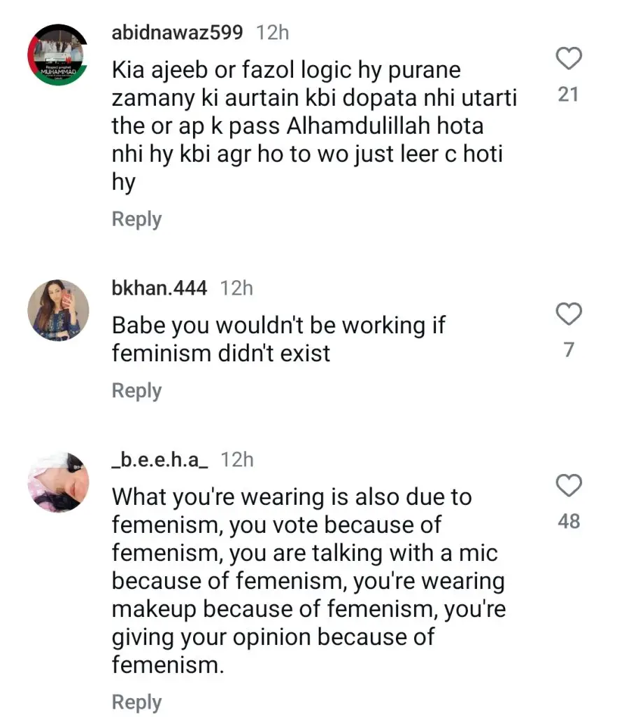 Sarah Khan’s Anti-Feminism Remarks Prompt Online Buzz