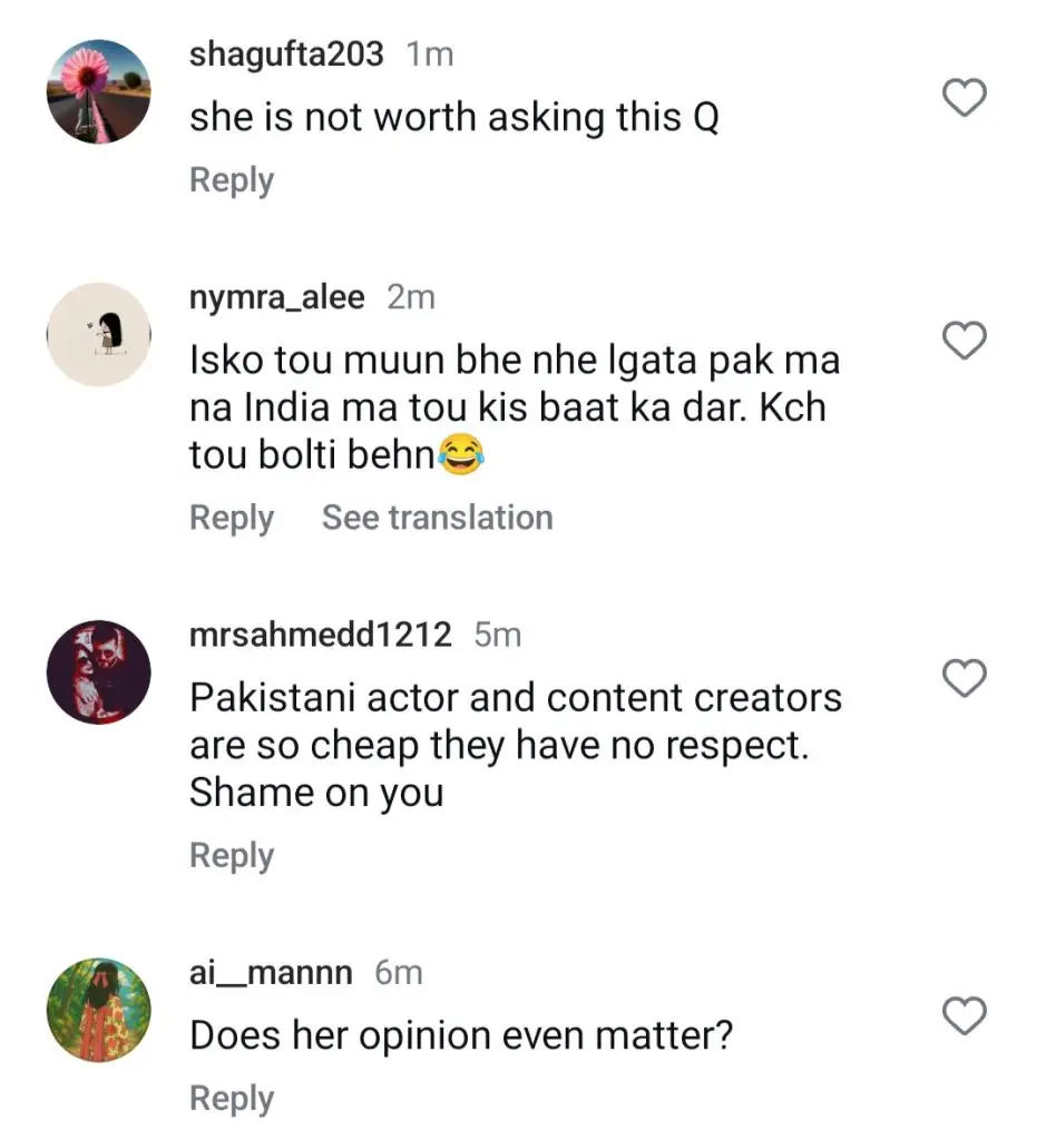 Jannat Mirza Trolled For Silent Reaction On Indo-Pak Relations