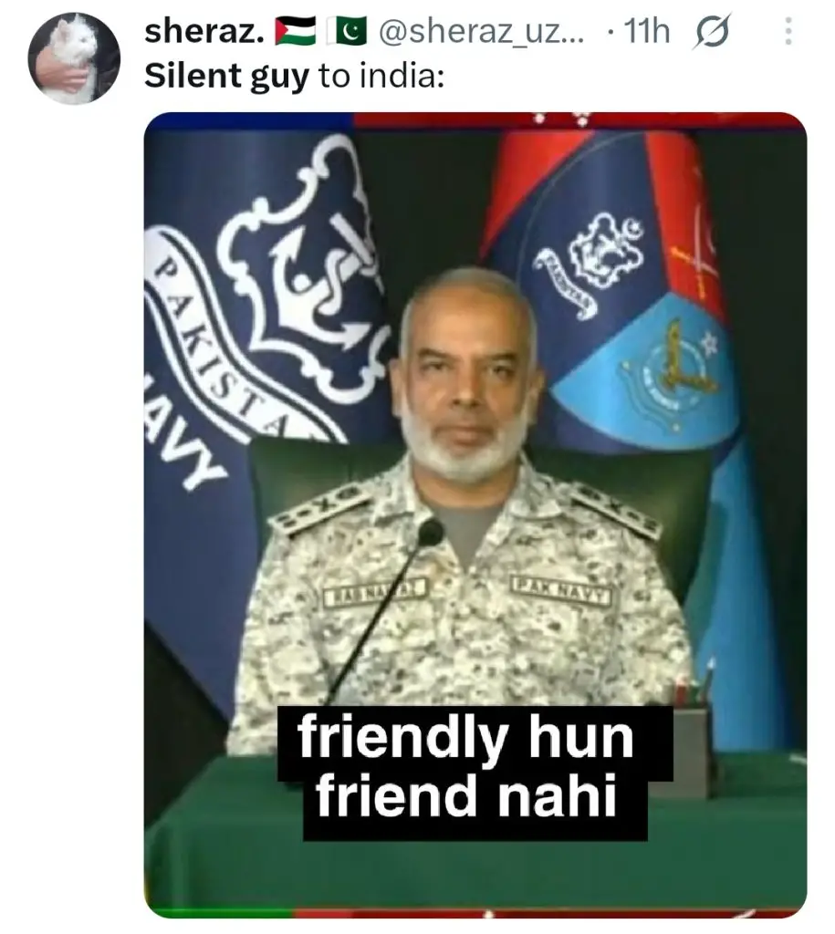 Air Marshall Aurangzaib Ahmed & Navy Vice Admiral Nawaz Meme Fixed on the Internet
