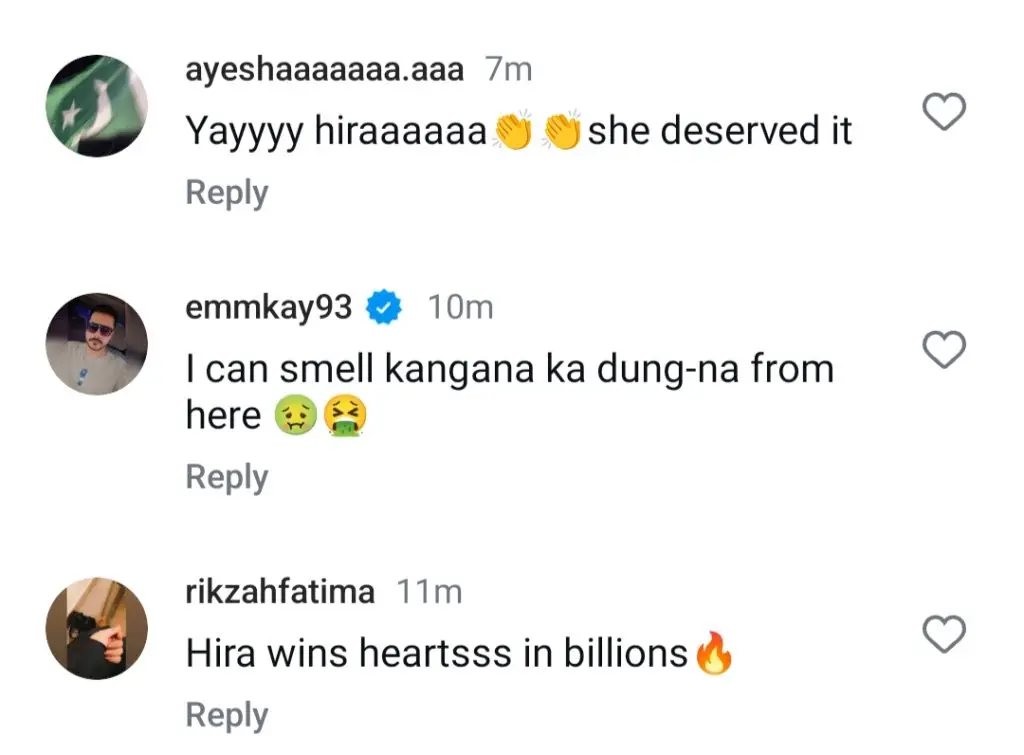 Hira Mani’s Savage Response To Kangana Ranaut