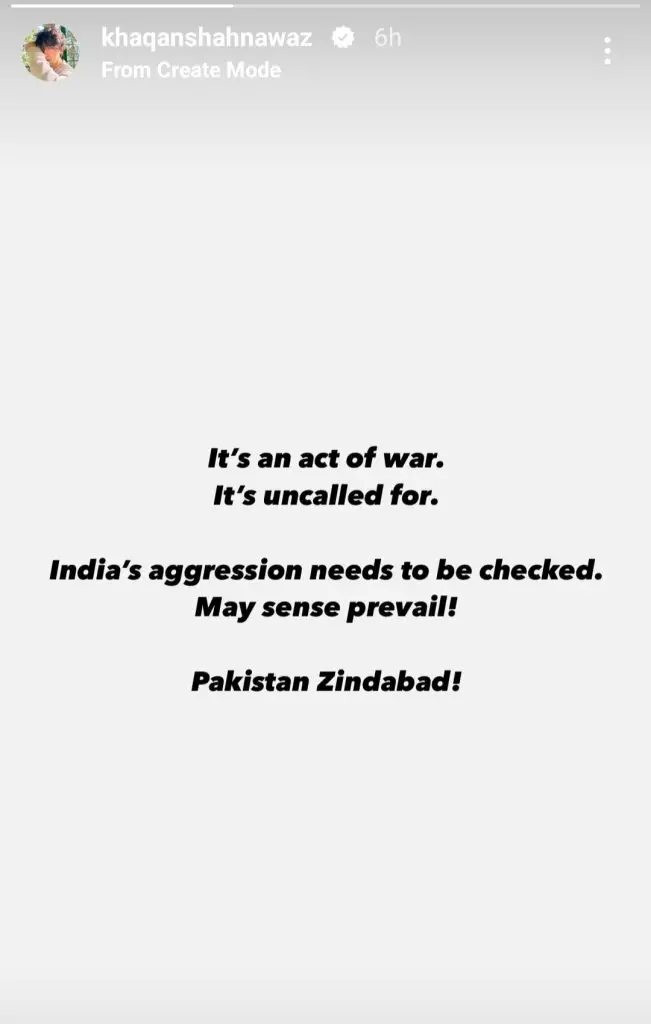 Pakistani Stars Take A Firm Stand Against India