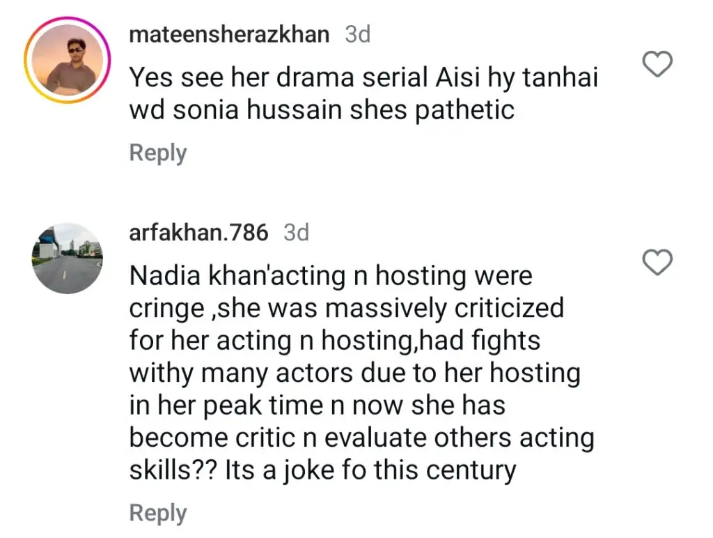Nadia Khan’s Latest Statement Stuns Public
