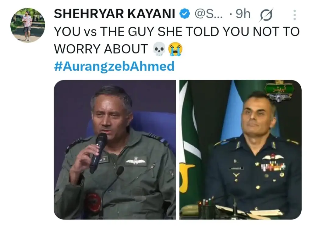 Air Marshall Aurangzaib Ahmed & Navy Vice Admiral Nawaz Meme Fixed on the Internet