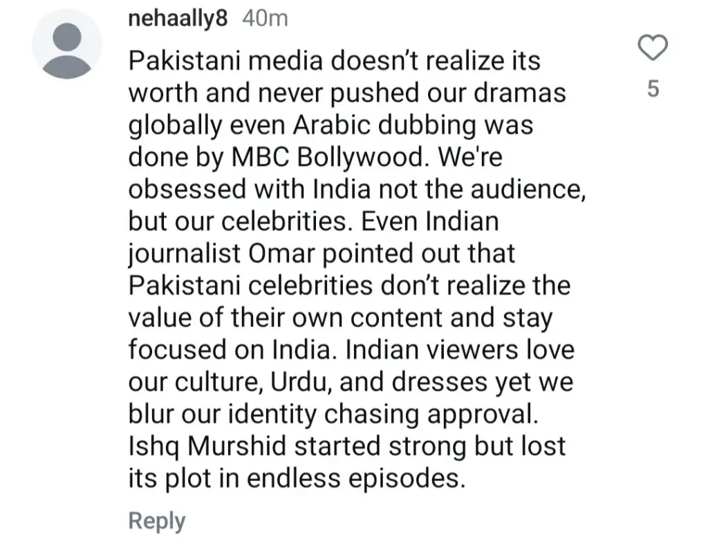 Rabya Kulsoom’s Stern Stance Against Bollywood Applauded