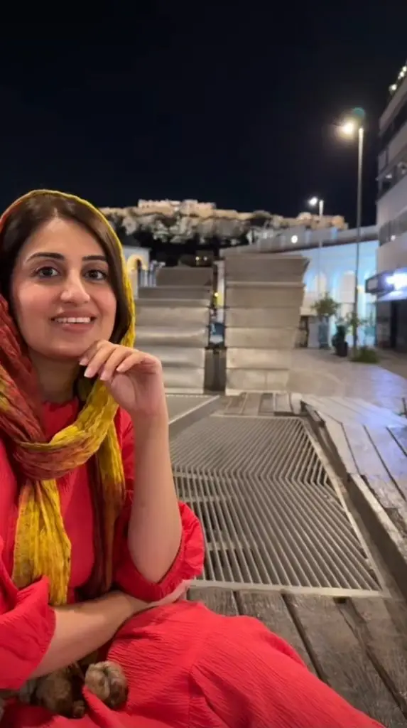 Farah Iqrar and Iqrar Ul Hassan in Santorini Island, Greece
