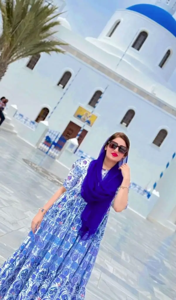 Farah Iqrar and Iqrar Ul Hassan in Santorini Island, Greece