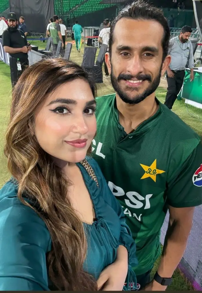 Hassan Ali Pictures With Wife After Winning Recent T20 Matches
