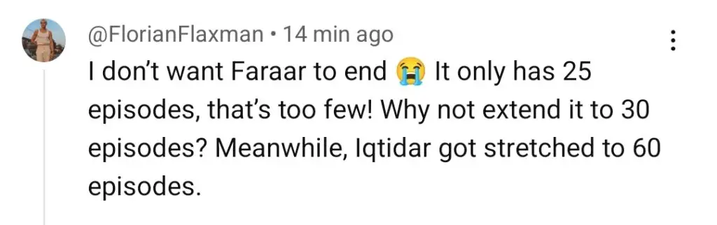Faraar Last Episode Public Reaction