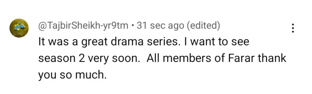 Faraar Last Episode Public Reaction