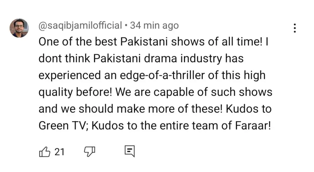 Faraar Last Episode Public Reaction