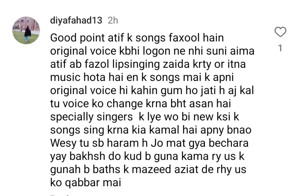 Falak Shabir Throws Shade At Atif Aslam