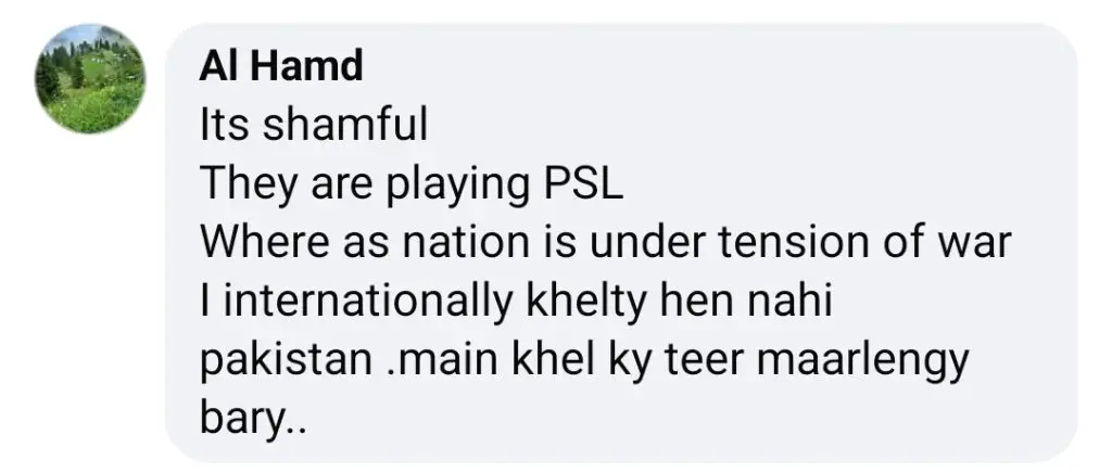Pakistanis Want Remaining PSL Matches To Be Cancelled